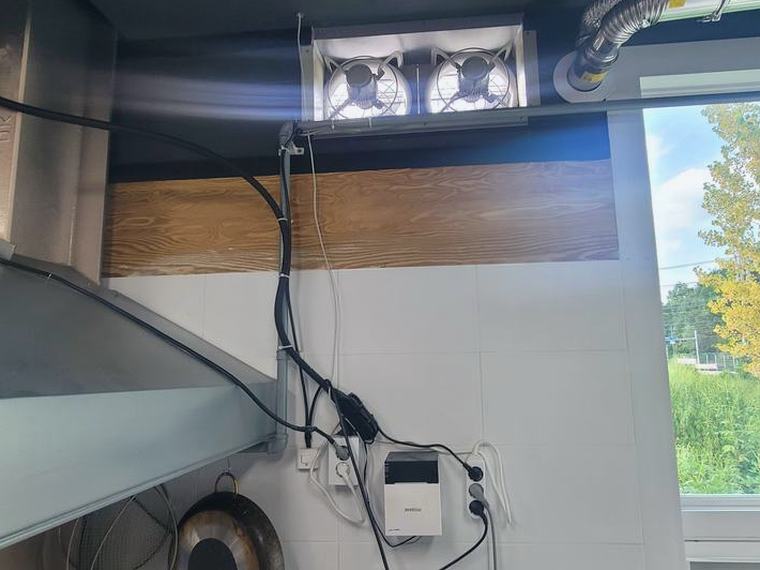 평택 고깃집 환풍기설치 시공 후