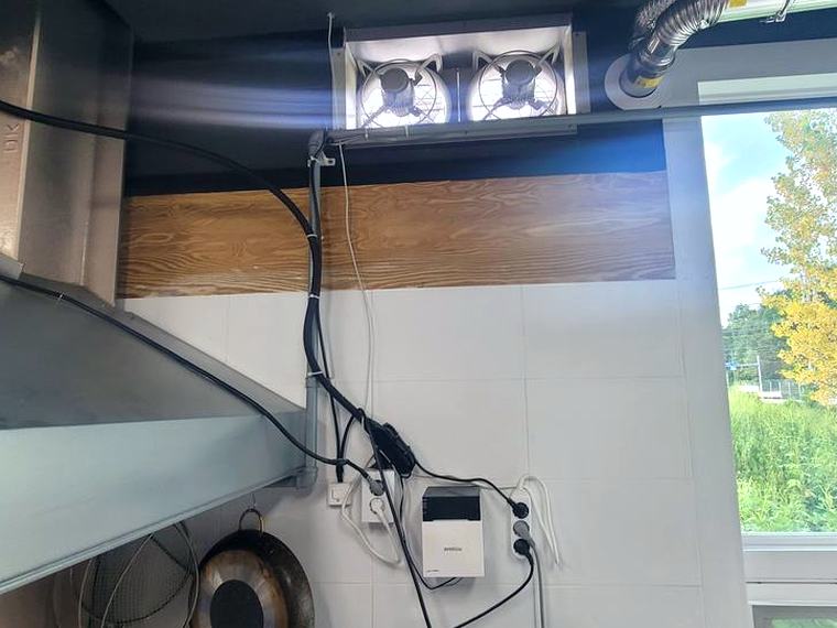 수원 음식점 환풍기설치 시공 후